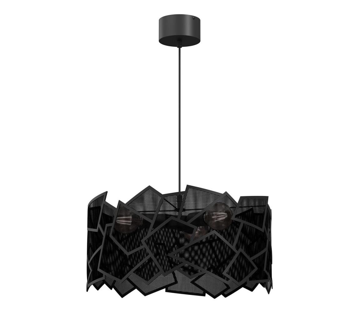 Lustr na lanku CAMO 3xE27/15W/230V černá