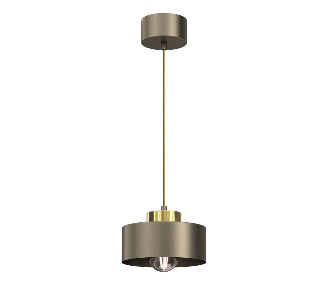 Lustr na lanku MARTI 1xE27/15W/230V mosaz/zlatá