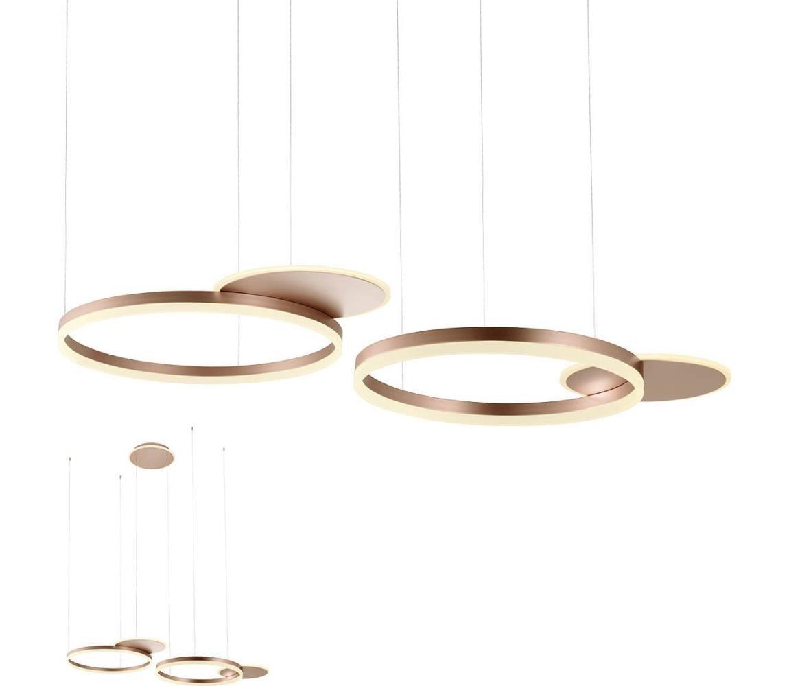 Redo Redo 01-2610 - LED Stmívatelný lustr na lanku SIGUA LED/114W/230V 3000K hnědá