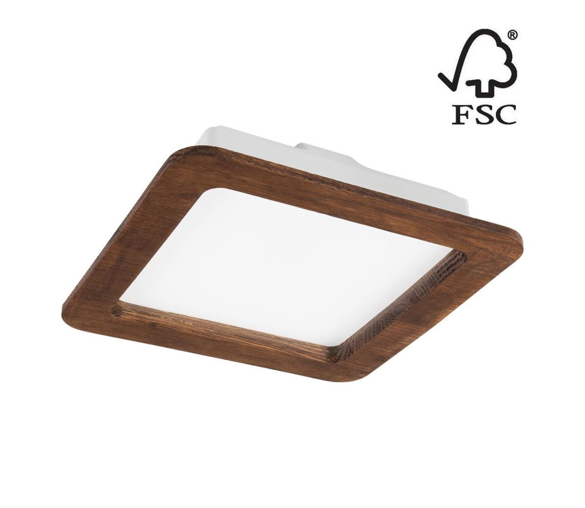 LED Podhledové svítidlo WOODY SPOT LED/17W/230V 3000K třešeň 18,5x18,5 cm