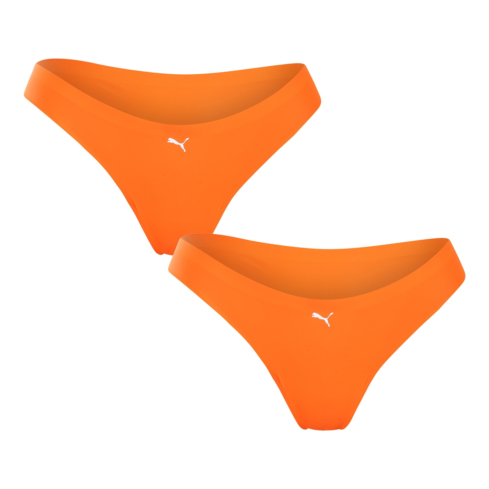 2PACK dámská tanga Puma bezešvá oranžová (100001010 020) S