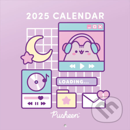 Oficiálny nástenný kalendár 2025: Pusheen 16 mesiacov