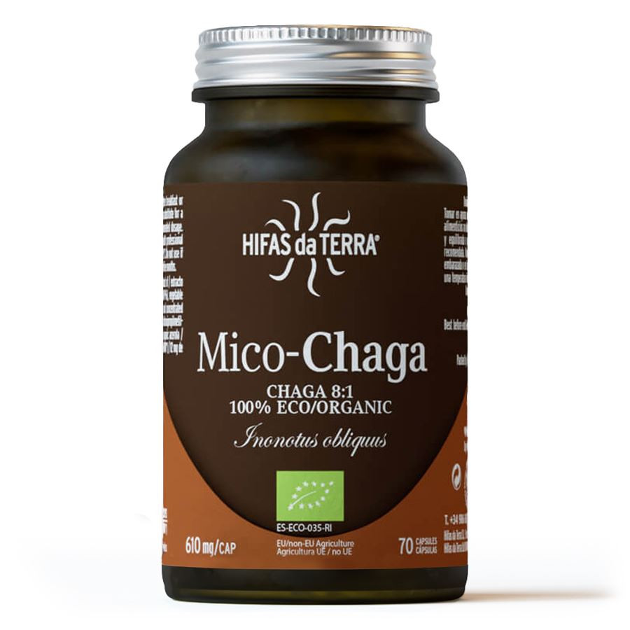 Hifas da Terra Mico-Chaga, podpora imunity, BIO, 70 kapslí