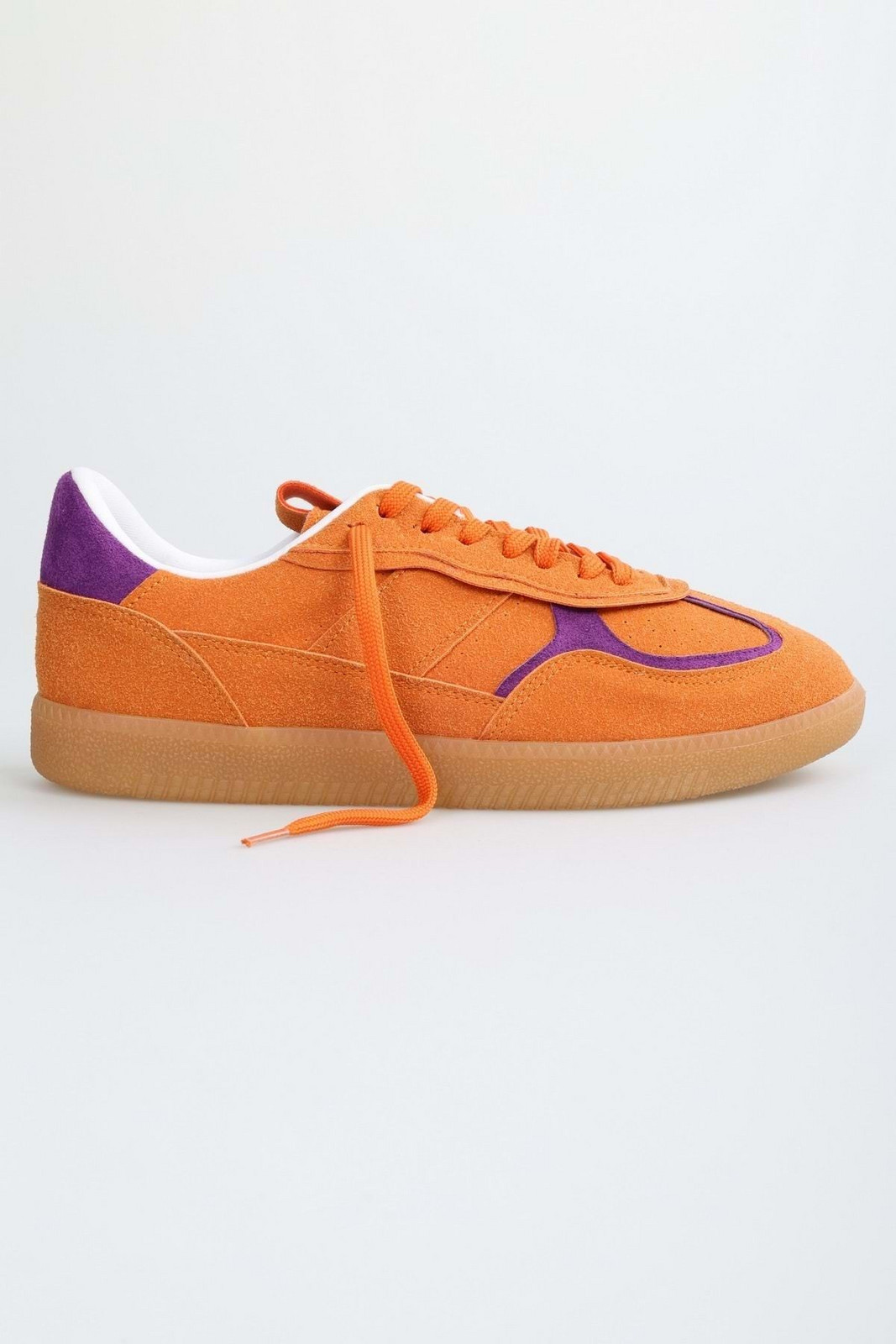 Shoeberry Women's Alohant Orange Nubuck Casual Sports Sneaker