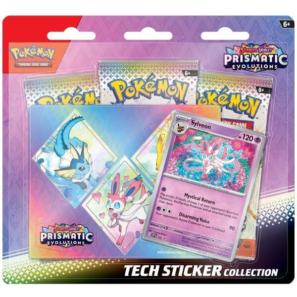 Pokémon Prismatic Evolutions Tech Sticker Collection - Leafeon