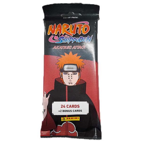Naruto karty - Naruto Shippuden Akatsuki Attacks Trading Cards Fat Pack (26 karet)