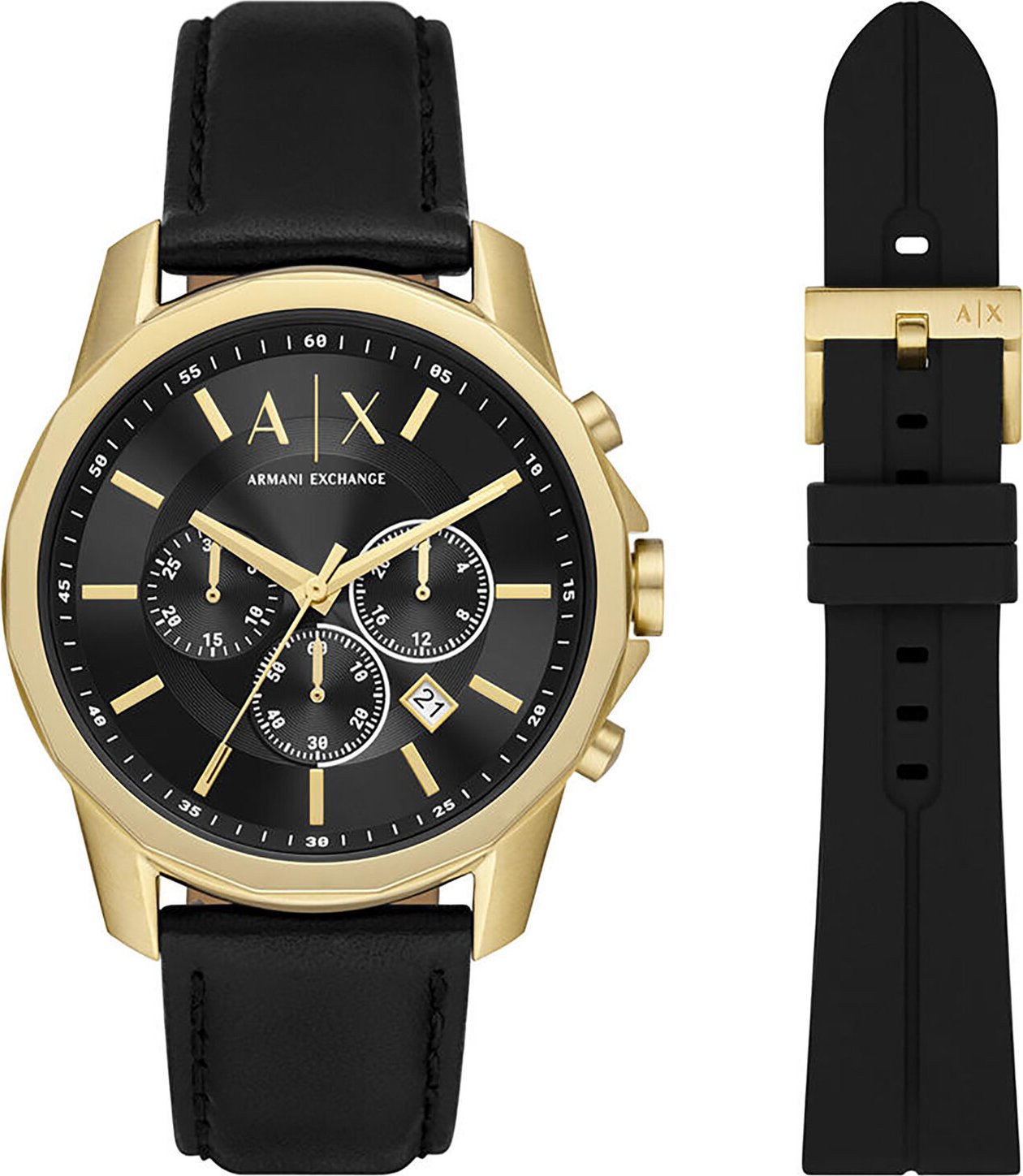 Hodinky Armani Exchange Horloge AX7133SET Černá