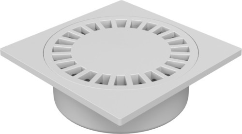 Chuděj Podlahová vpust spodní DN110, mřížka 300x300 mm (Gule spodní DN110)