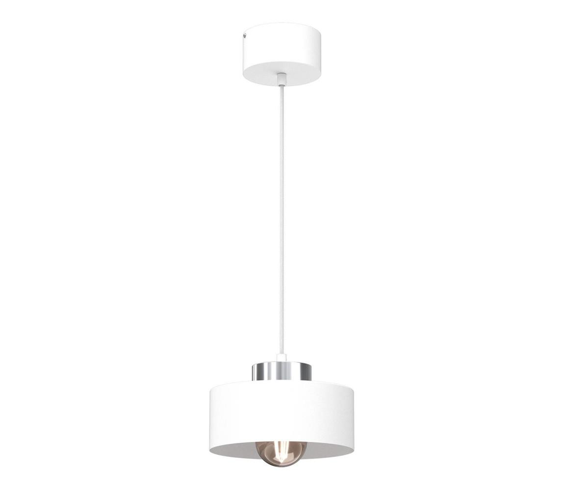 Lustr na lanku MARTI 1xE27/15W/230V bílá/chrom