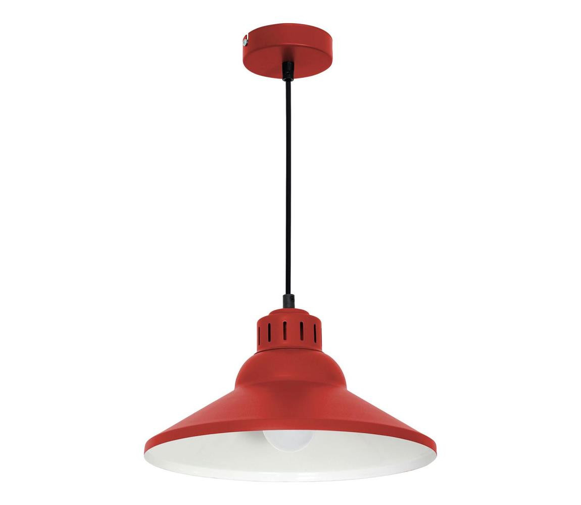 Lustr na lanku WORKS 1xE27/15W/230V červená