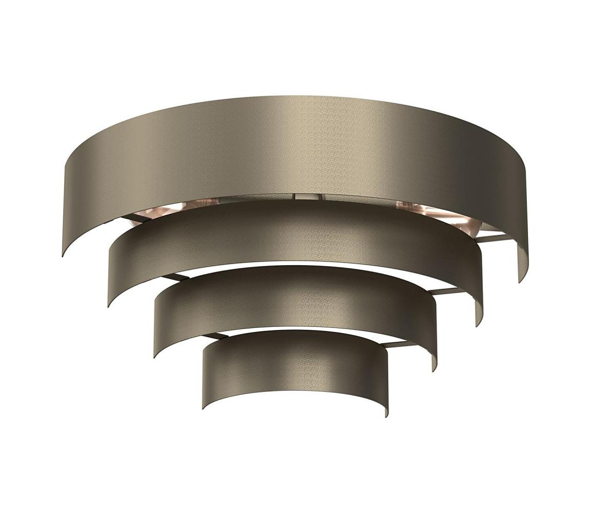 Nástěnné svítidlo RINGS 2xE27/15W/230V mosaz