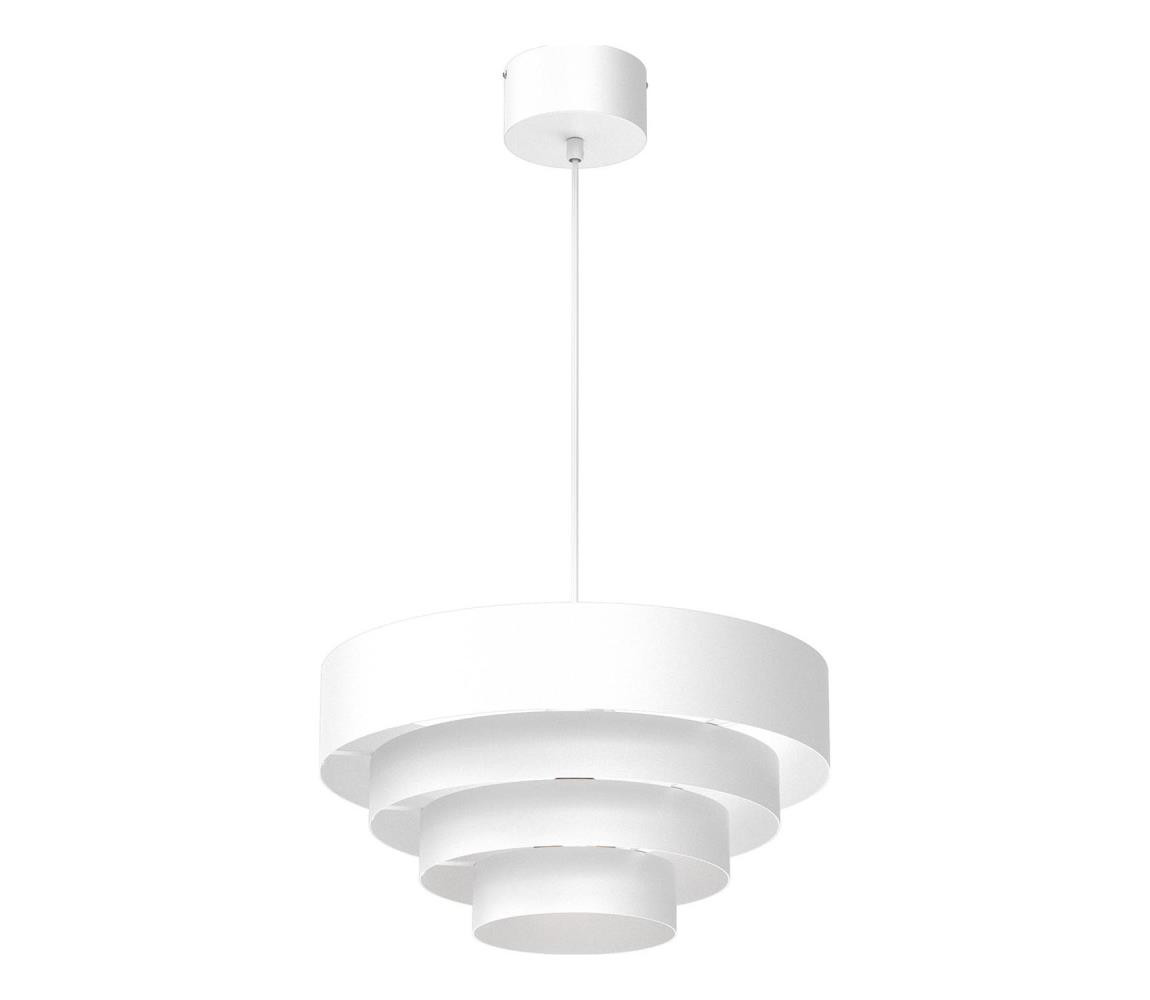 Lustr na lanku RINGS 1xE27/15W/230V bílá