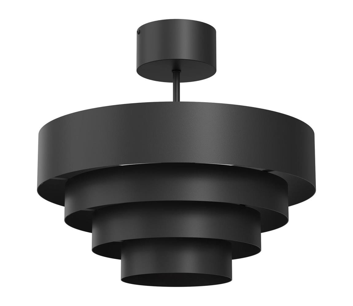 Přisazený lustr RINGS 1xE27/15W/230V černá