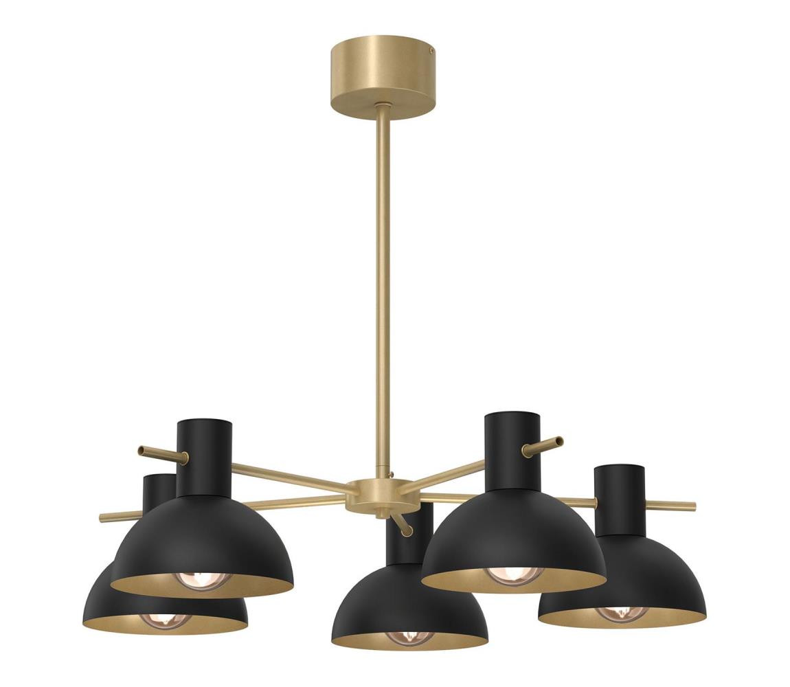 Lustr na tyči ESTATE MINI 5xE27/15W/230V černá