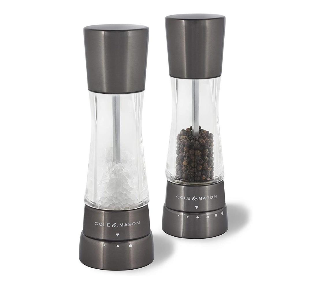 Cole & Mason Derwent Gunmetal sada mlýnků na sůl a pepř H59428G 190 mm