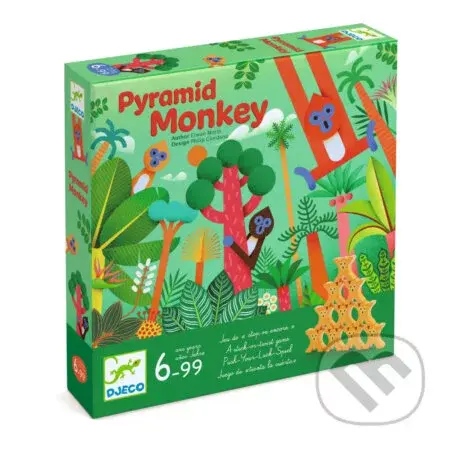 Pyramídová opica: hra stavania pyramíd - Djeco