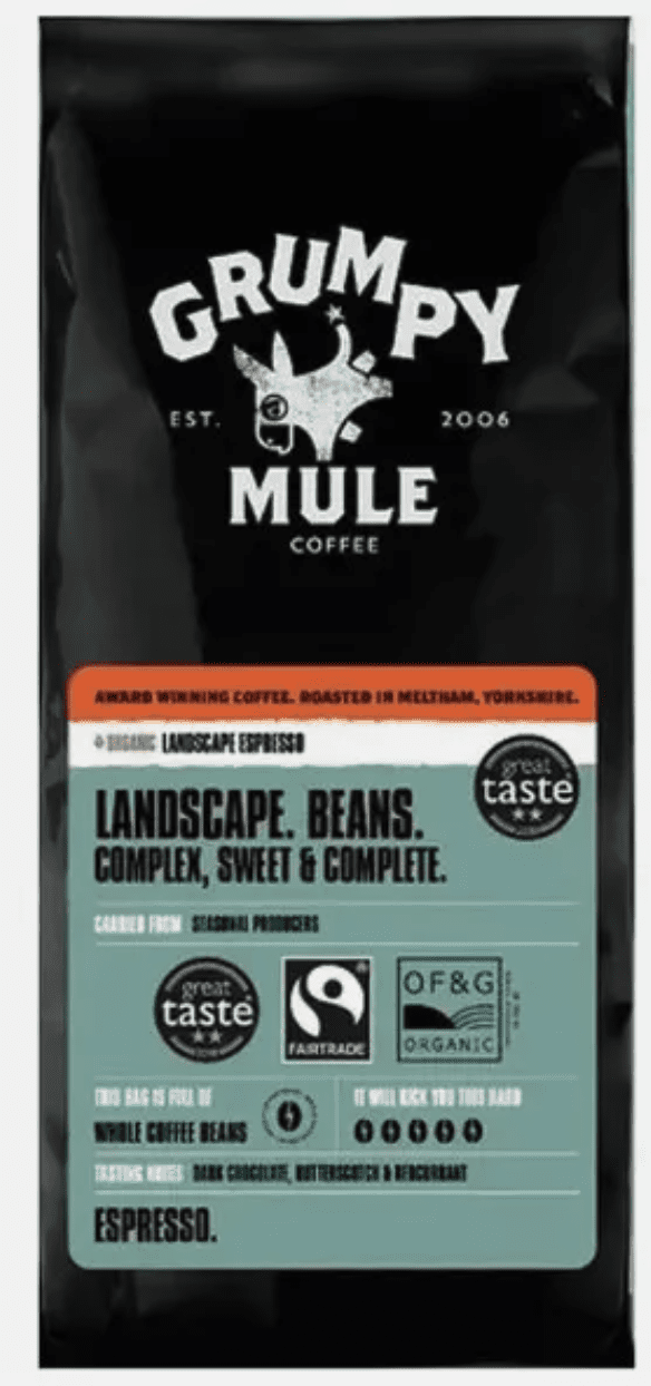 Grumpy Mule - BIO Espresso zrnková káva Arabica, 1 kg