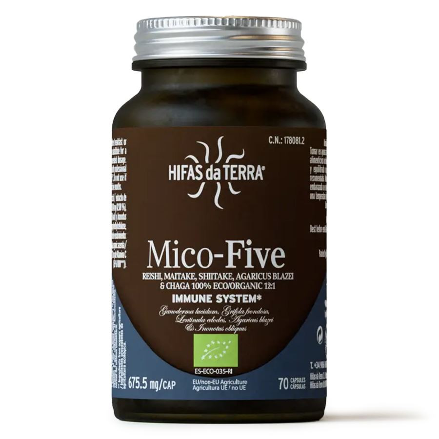 Hifas da Terra Mico-Five, podpora imunity, BIO, 70 kapslí