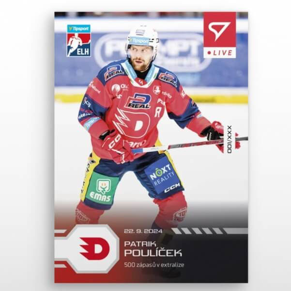 Hokejová karta Live Tipsport 2024-2025 - L-03 Patrik Poulíček