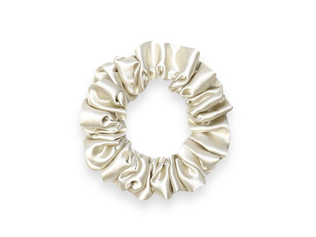 Puaree | Saténová scrunchies gumička Výběr gumičky: Černá lesklá