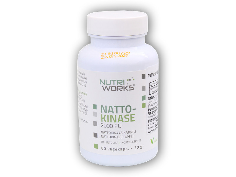 Nutri Works Nattokinase 2000 FU 60 kapslí