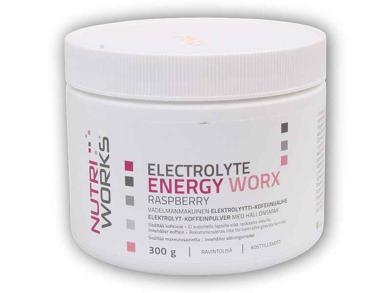 Nutri Works Electrolyte energy Worx 300g Varianta: malina