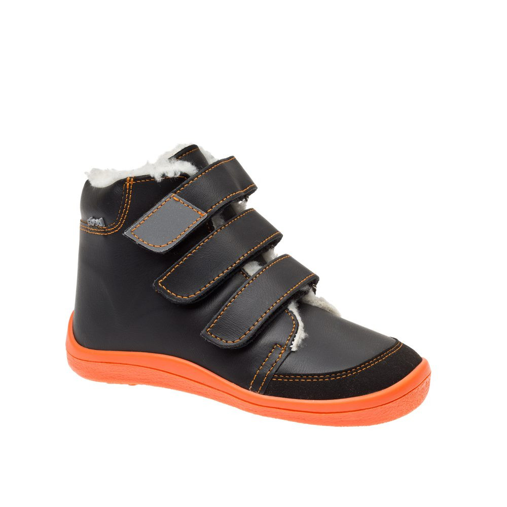 BEDA ZIMNÍ VYŠŠÍ BLUE MANDARINE | Dětské zimní zateplené barefoot boty - 25