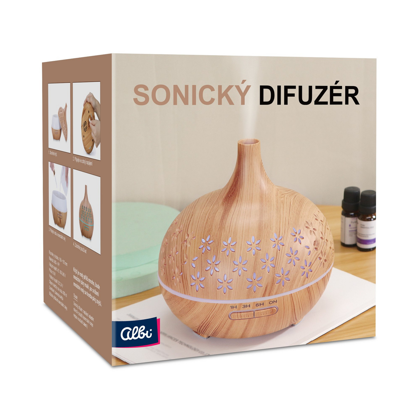 Albi Sonický difuzér Deluxe - Kytičky - Albi