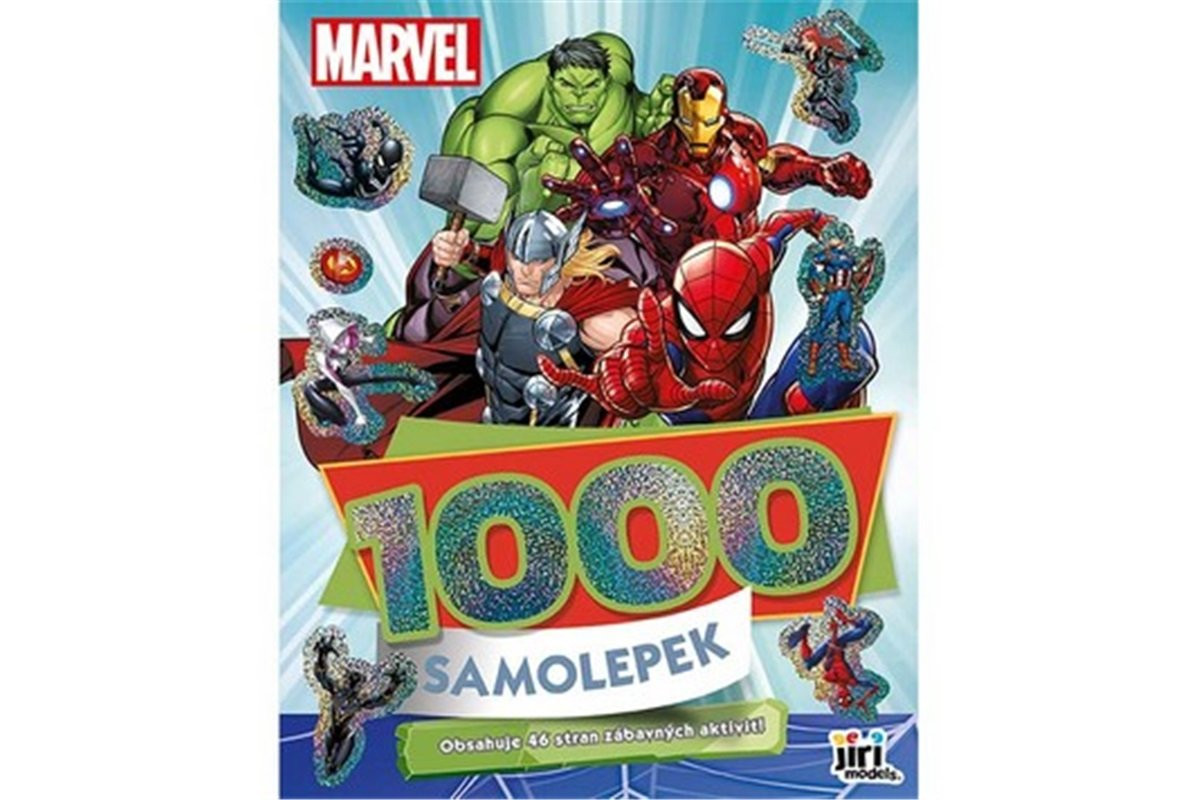 1000 samolepek s aktivitami Marvel