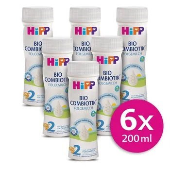 HIPP 2 BIO Combiotik Mléko tekuté 6 x 200 ml