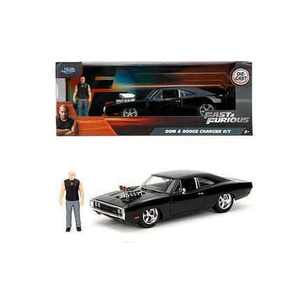 Jada Rychle a zběsile auto 1970 Dodge Charger 1:24 + figurka Dominic Toretto