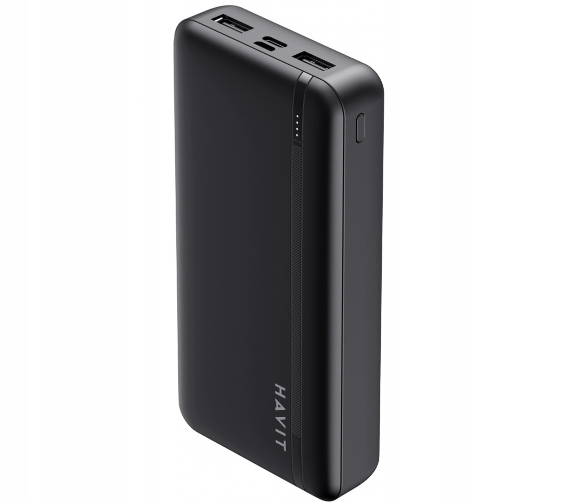 Powerbank Havit PB91 20000 mAh 2 X Usb 1 X Usb-c 1 X Micro Usb Černá