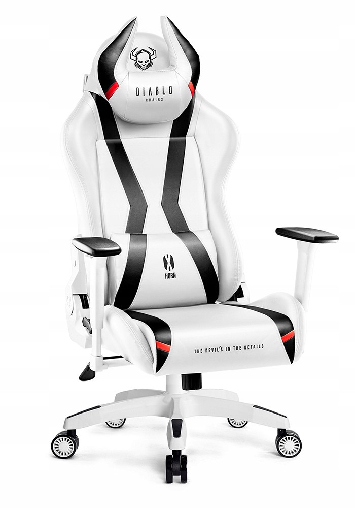 Herní židle Diablo Chairs X-Horn 2.0 ekokůže bílá