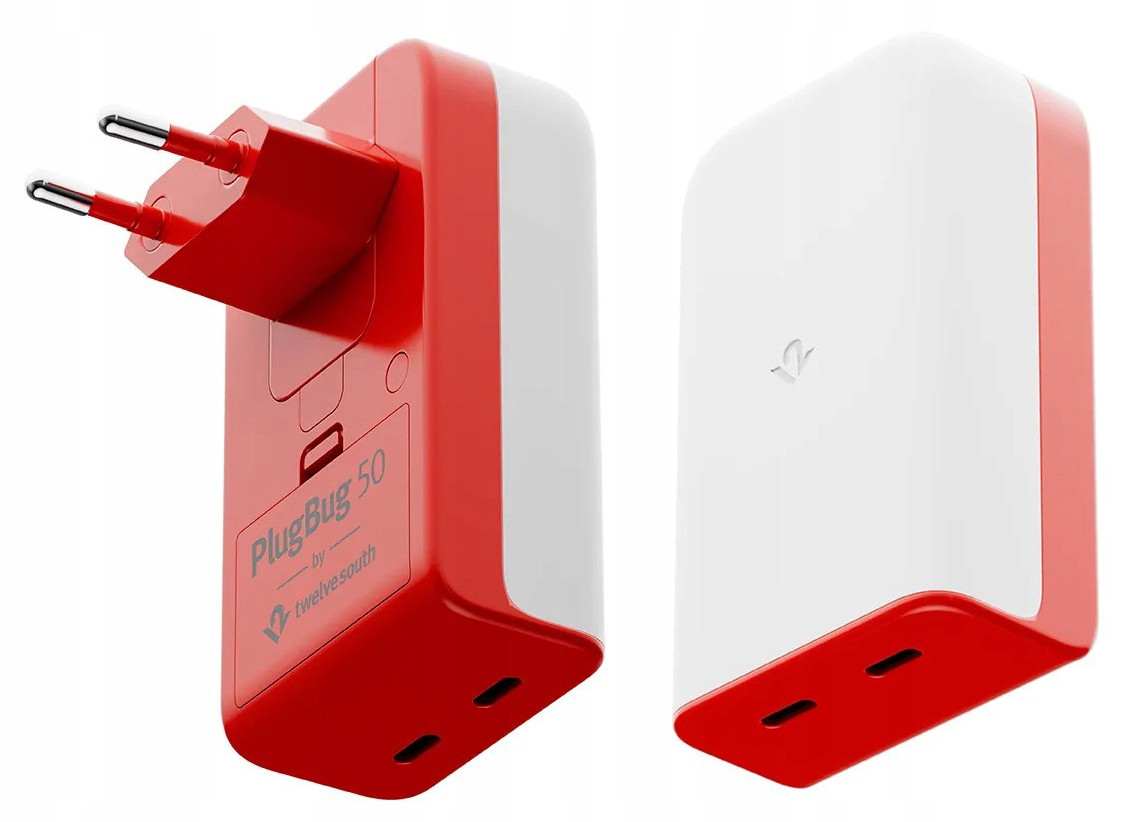 Twelve South PlugBug 50 síťová nabíječka 50W Pd, 2x Usb-c, Apple Find My