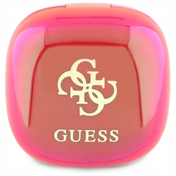 Guess Bluetooth Tws sluchátka fuchsiová dokovací stanice 4G Printed Logo