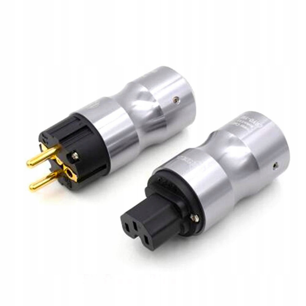 Sada napájecích konektorů Hifi Krell CRYO-156 pozlacená Iec Schuko