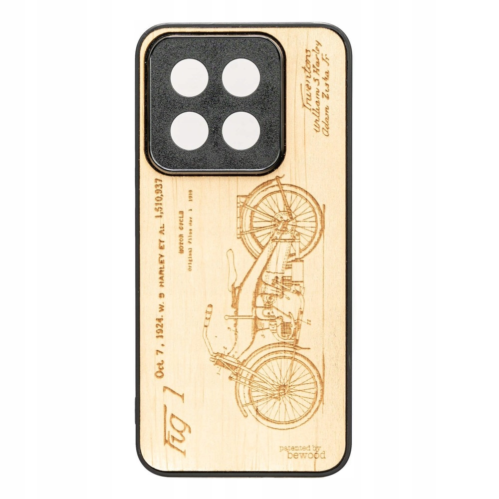 Dřevěné Pouzdro Bewood pro Xiaomi 14T Pro Harley Patent Aniegre