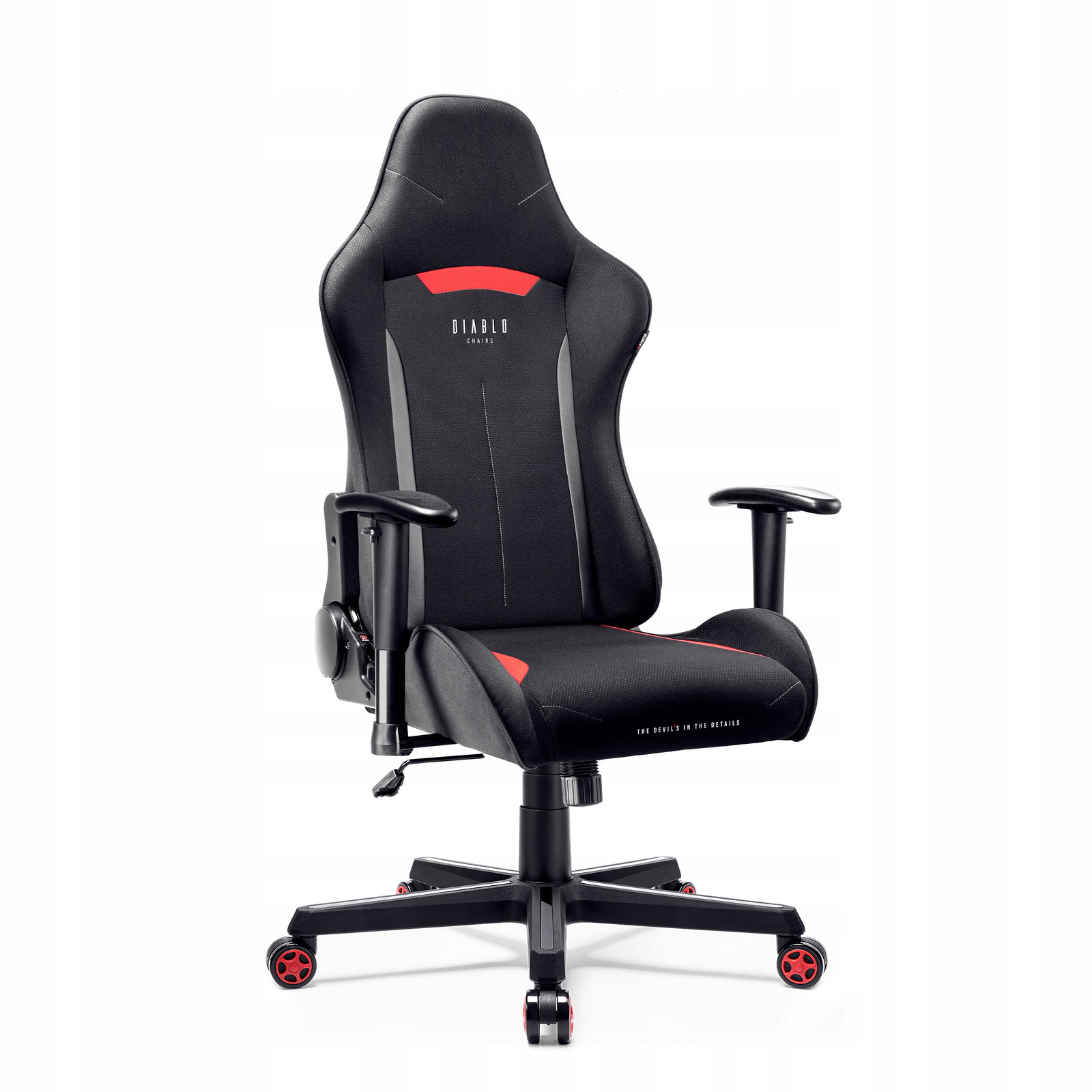 Herní židle Diablo Chairs X-ST4RTER Černá látka černo-červená