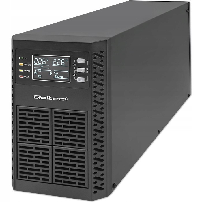 Záložní zdroj Ups 2kVA 2000W napájecí zdroj 1.0 LCD Epo Usb On-line