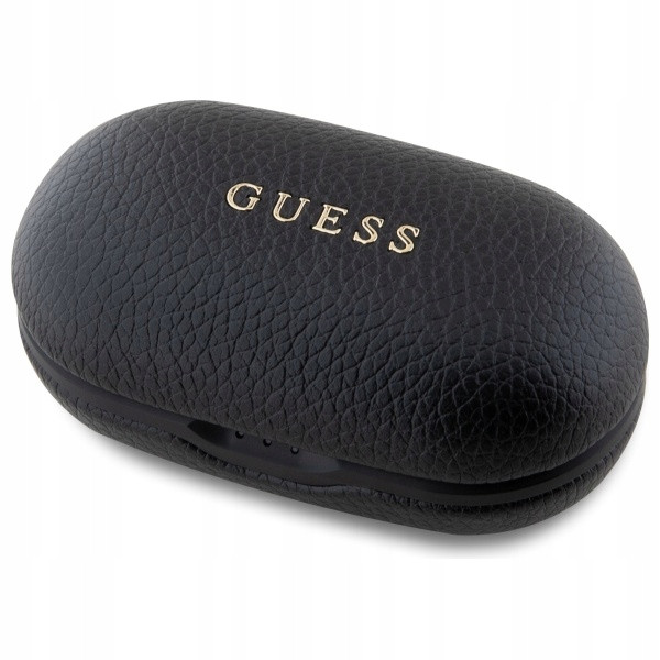 Guess Bluetooth Tws sluchátka dokovací stanice černá Grained Classic Logo