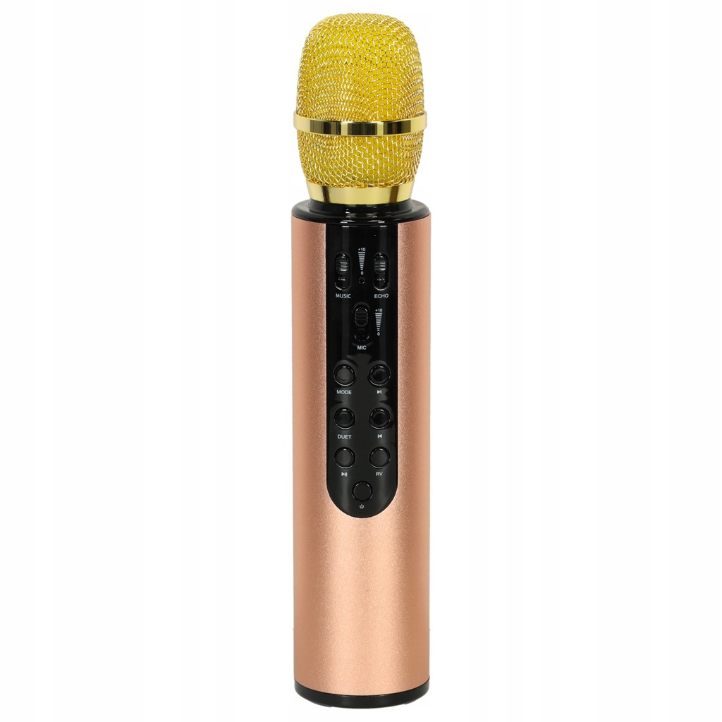 Bluetooth Bezdrátový Mikrofon Zlatý K3 S Reverbem