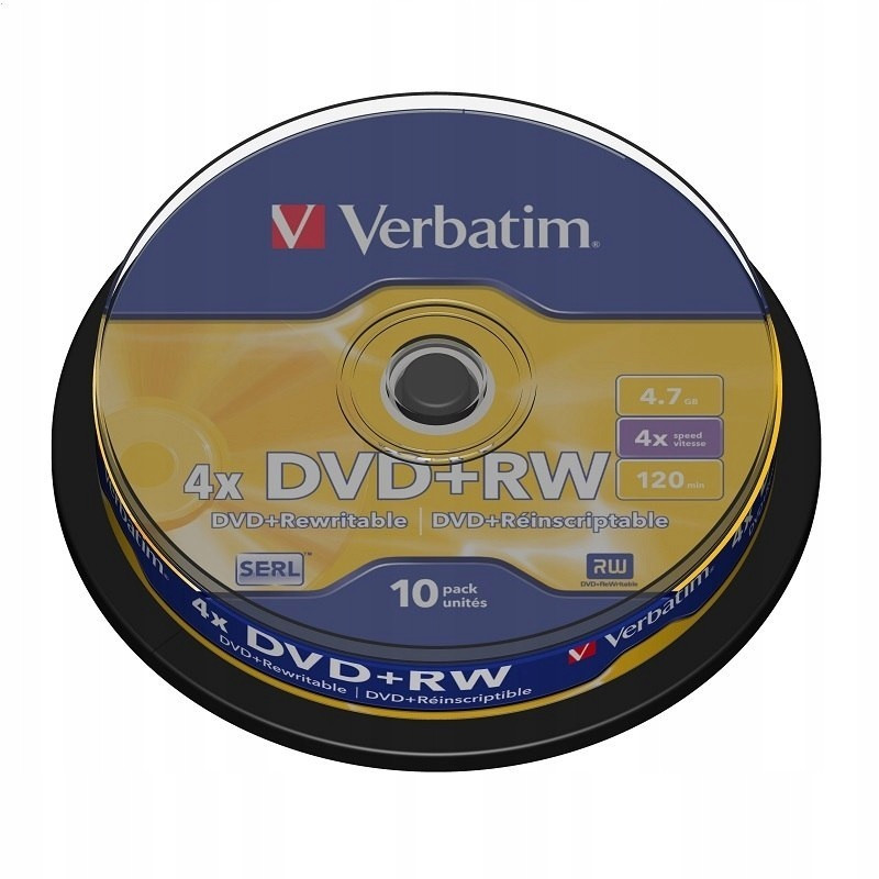 Verbatim Dvd+rw 4,7 Gb 4X CAKE*10 43488