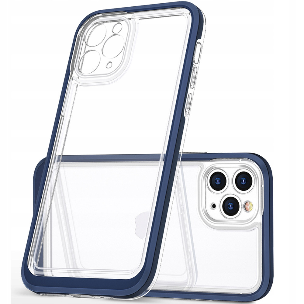 Clear Pouzdro Case Kryt Obal S Rámečkem Pro Iphone 14 Pro Max Modré