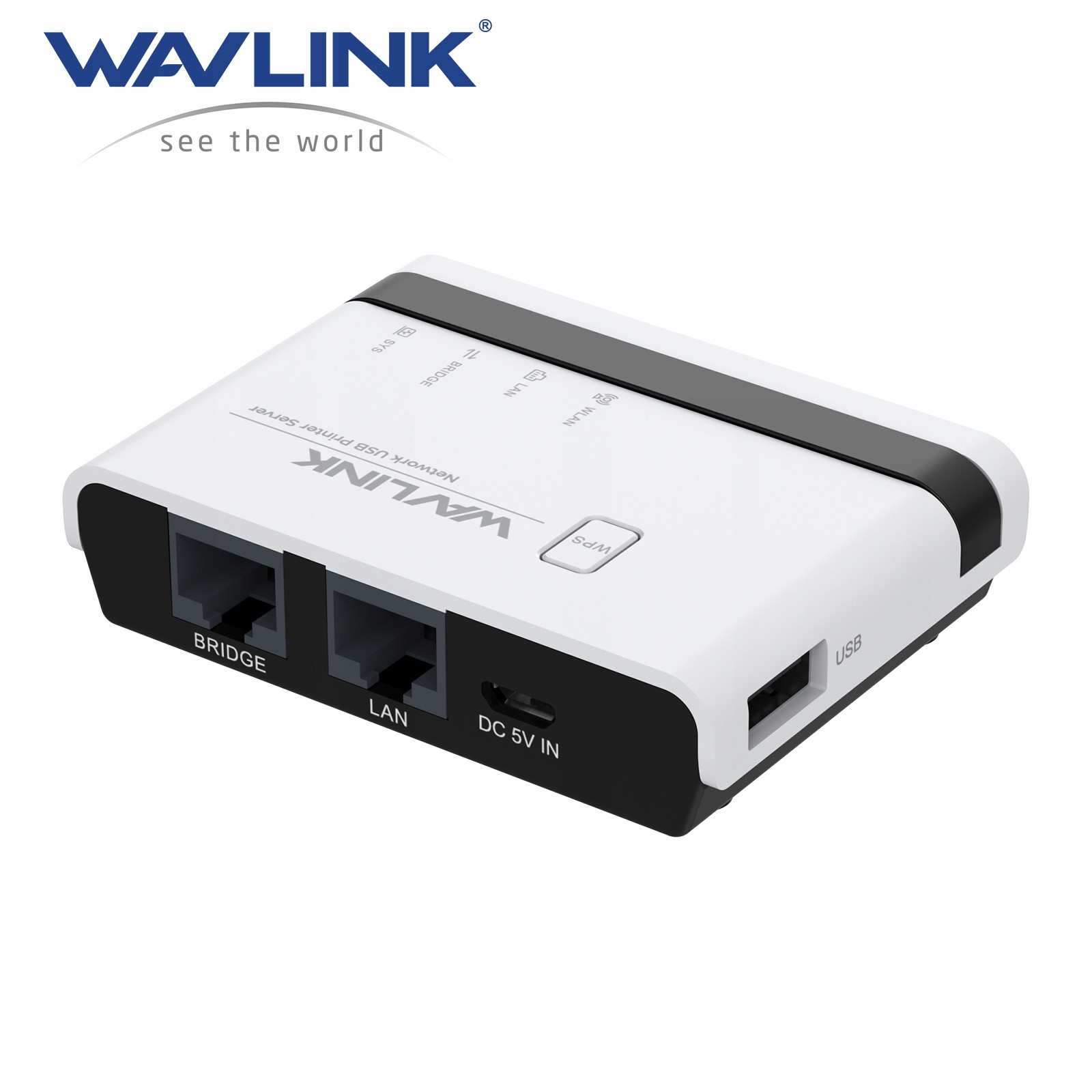 Bezdrátový tiskový server Usb WiFi s 10/100 Mbps LAN/Bridge 480 Mbps Usb