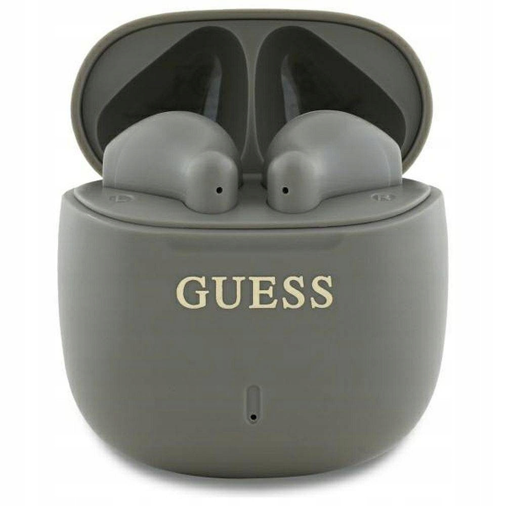 Guess Bluetooth Tws sluchátka dokovací stanice šedá Printed Classic Logo