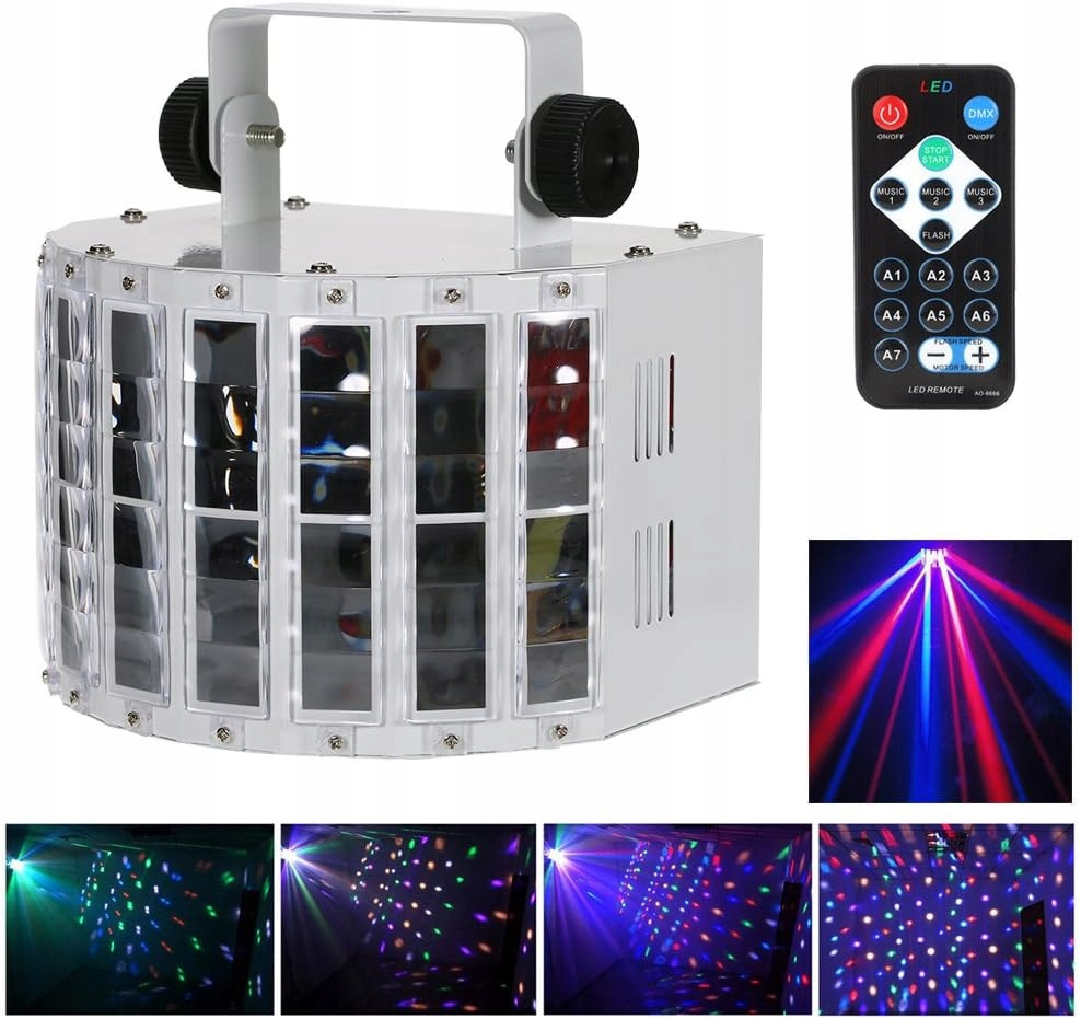 Disco lampa Lixada 24W Rgbw Dj 6 Channel DMX 512 Projector