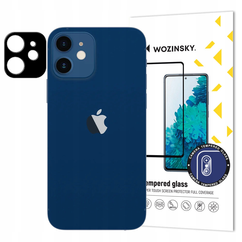 Wozinsky Tvrzené Sklo Silné 9H Na Celý Fotoaparát Kameru Pro Iphone 12 Mini