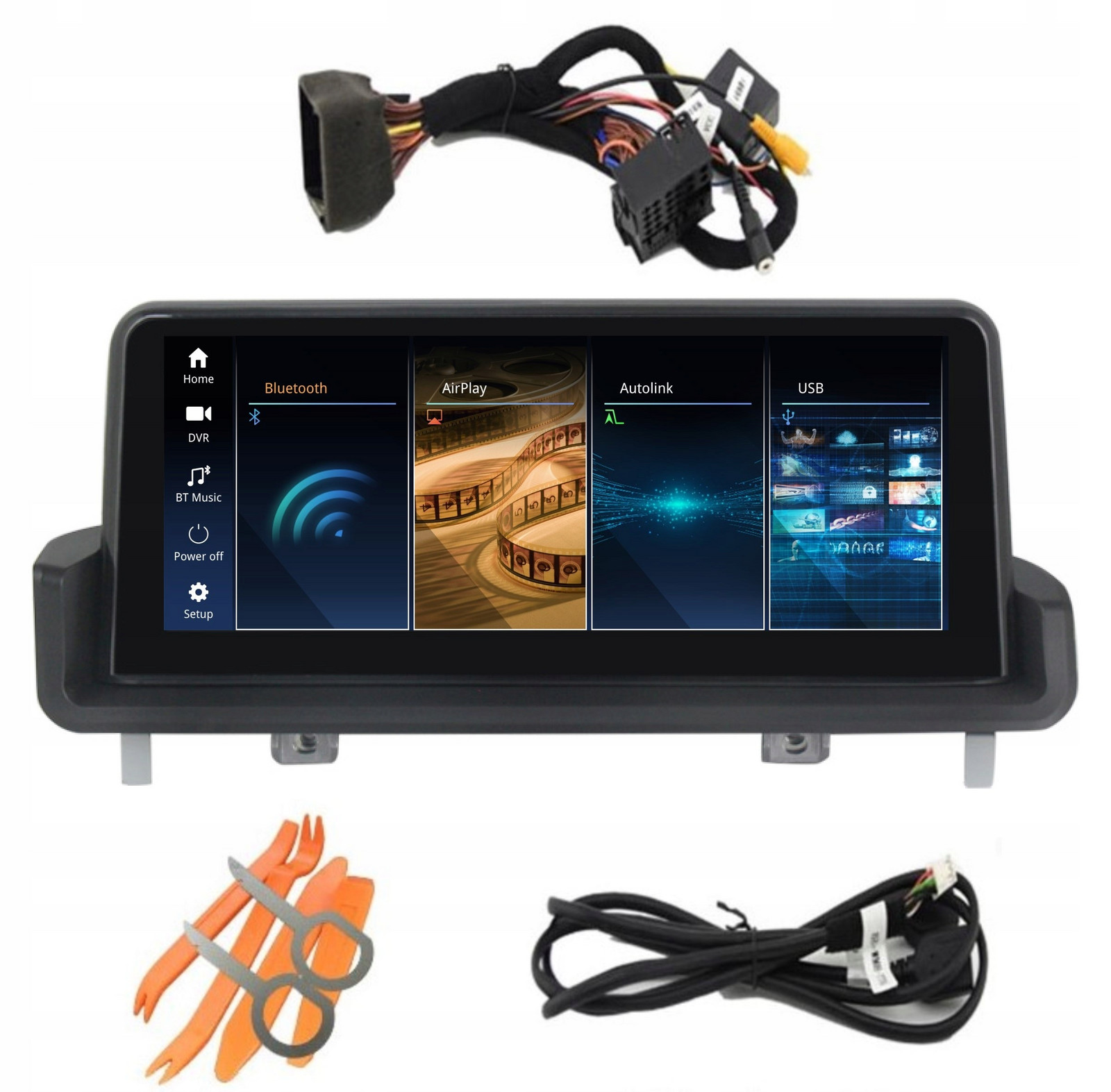 Navigace Rádio Linux Bmw E90 E91 E92 2/16 Gb Android Auto Apple Carplay