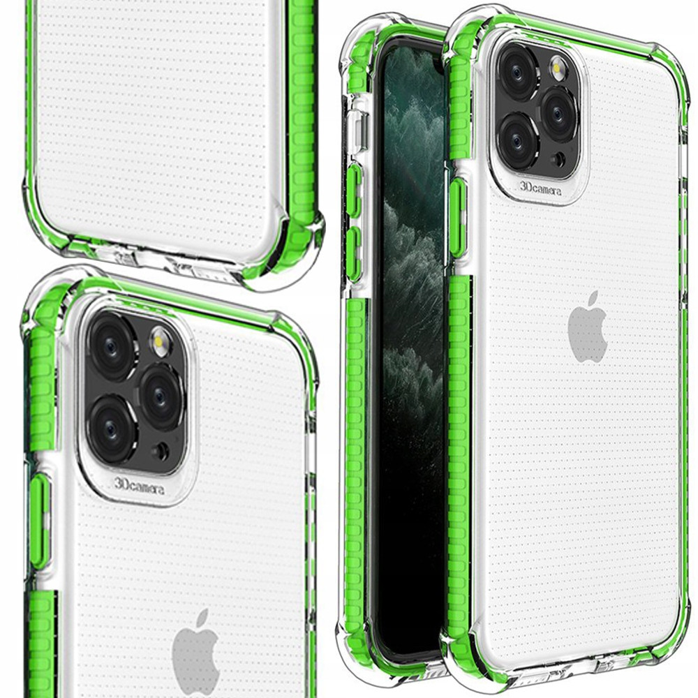 Spring Armor Pouzdro Case Kryt Obal Pouzdro Pro Iphone 12PROMAX Zelené