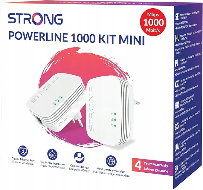 Strong Powerline 1000 kit mini zesilovač signálu WiFI